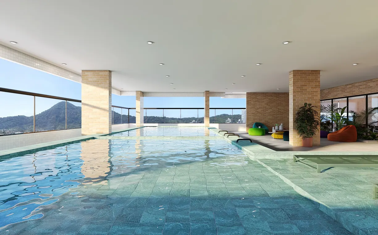 Perspectiva ilustrada 1 do Bella Collina Residence (imagem da construtora)