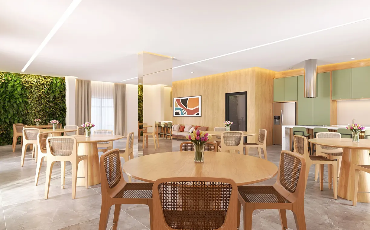 Perspectiva ilustrada 2 do Bella Collina Residence (imagem da construtora)
