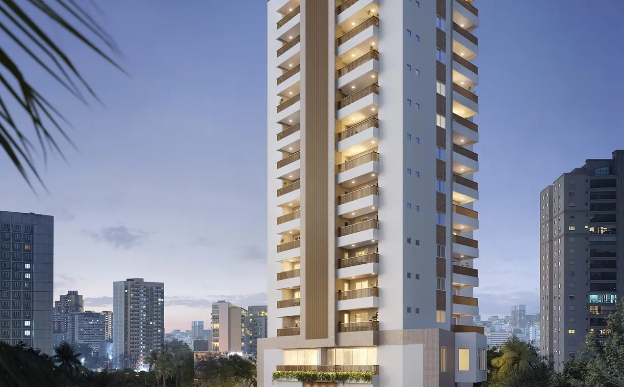 Perspectiva ilustrada 1 do Residencial Grená (imagem da construtora)