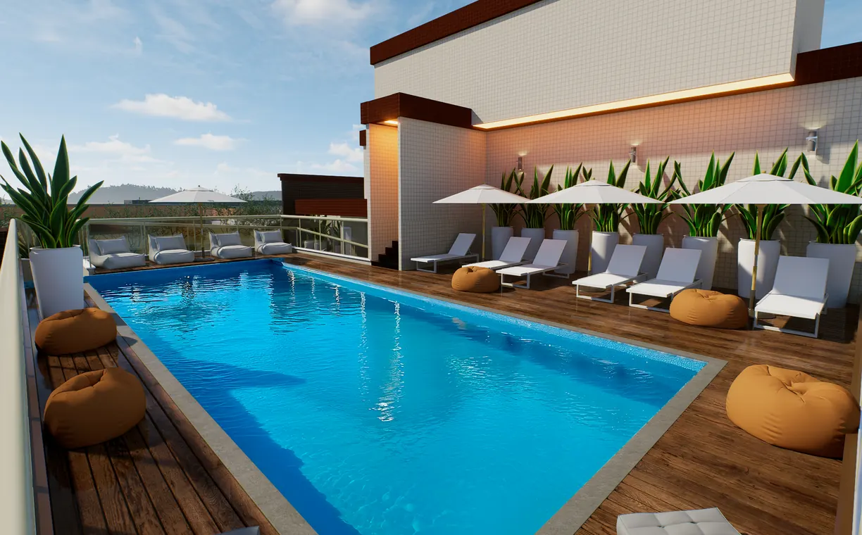 Perspectiva ilustrada 1 do Residencial Jequitibá (imagem da construtora)