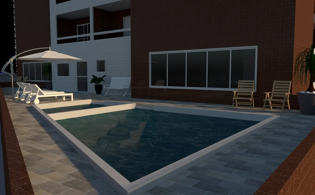 Perspectiva ilustrada 1 do Residencial Palazzo (imagem da construtora)