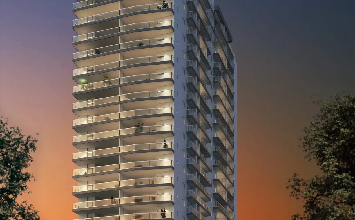Perspectiva ilustrada 1 do Residencial Plácido Carvalho (imagem da construtora)