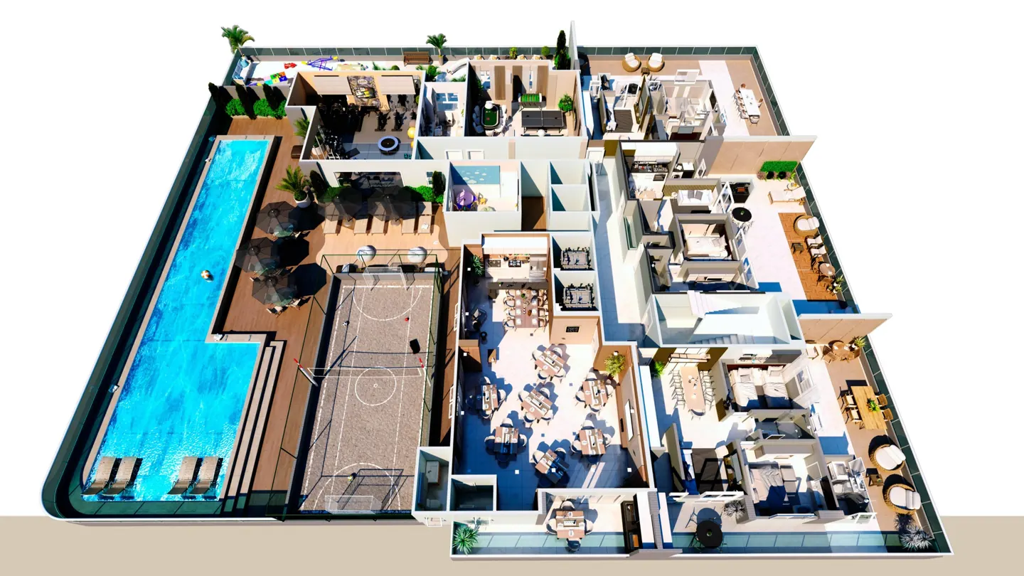 Implantação e localização do Rafaela Residencial (Guilhermina, Praia Grande)
